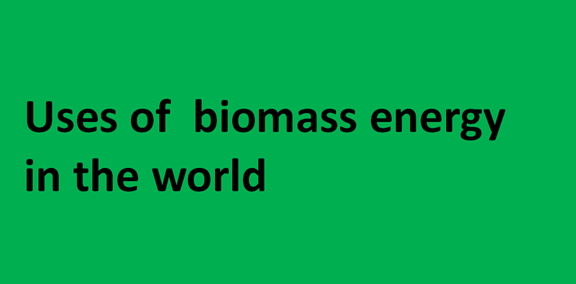 You are currently viewing Uses of biomass energy in the world
