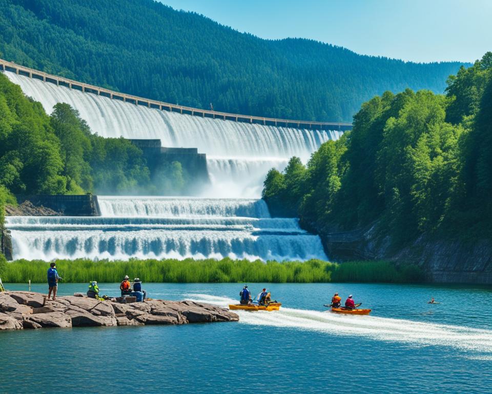 recreation and tourism at a dam