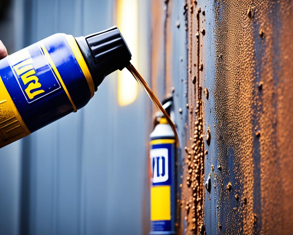 WD-40 for rust removal