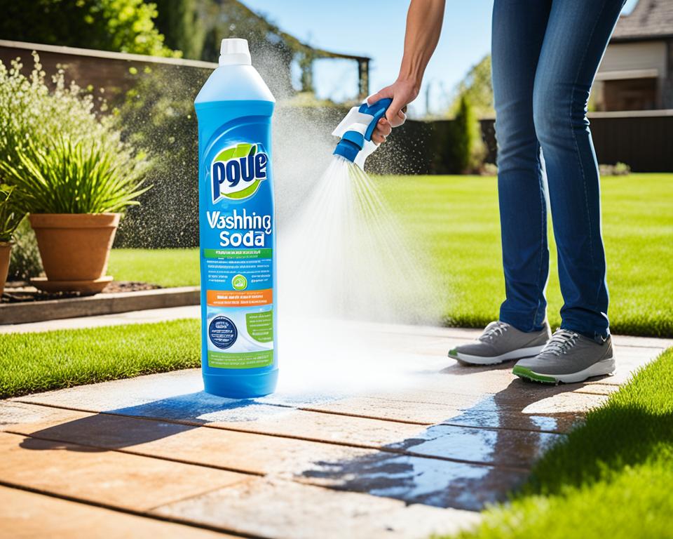 outdoor cleaning with washing soda