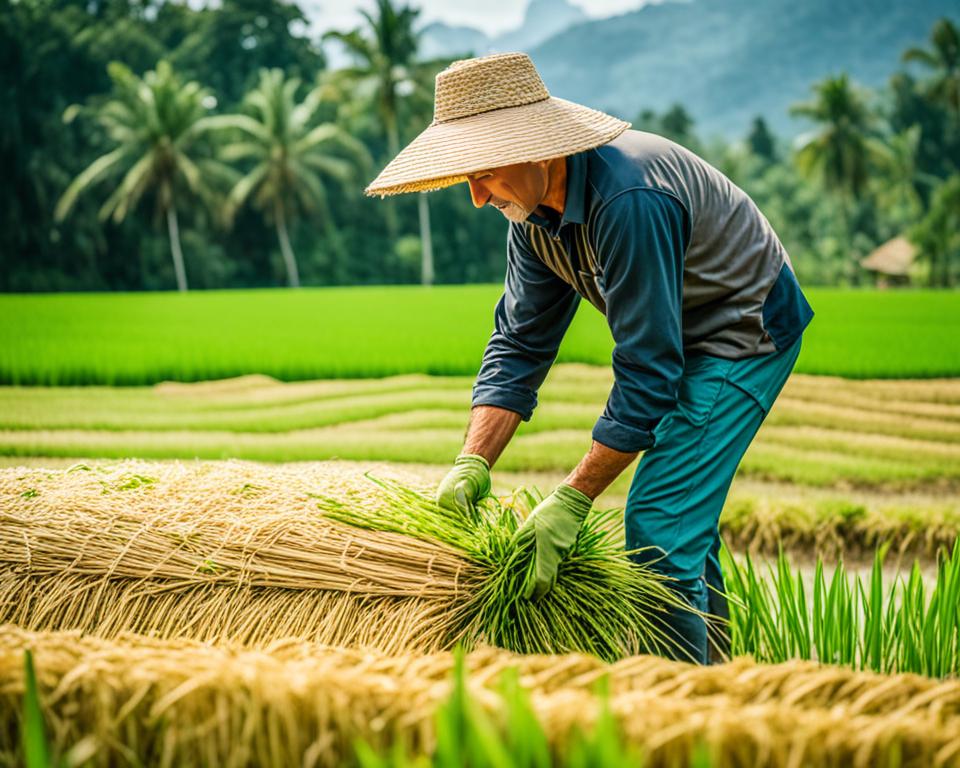 rice straw use