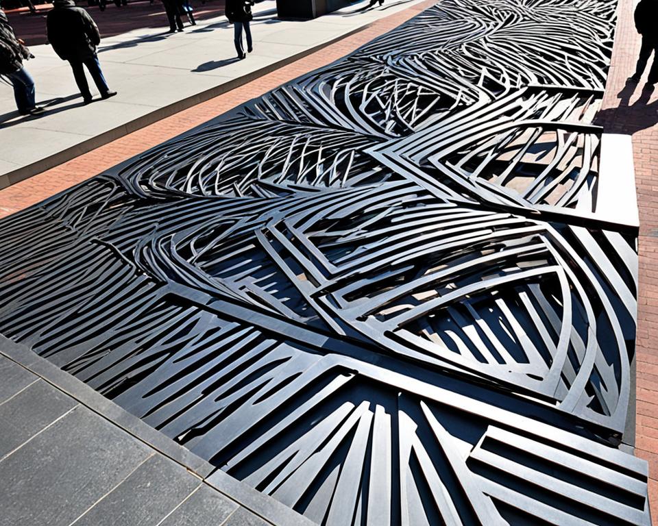 steel art installations