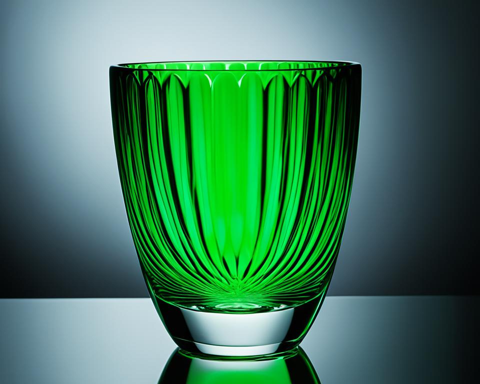 uranium glass vase