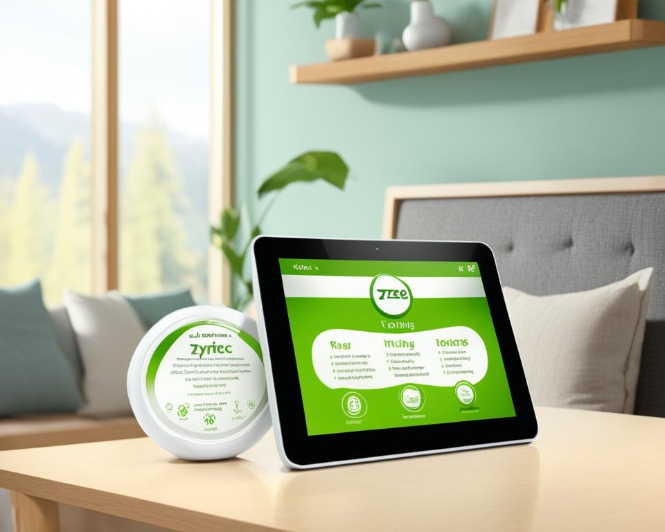 Zyrtec tablet for indoor allergies