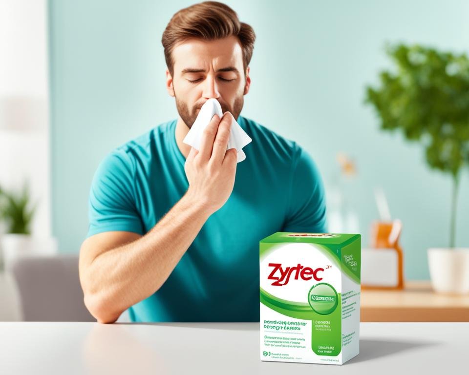 Zyrtec tablet for nasal allergies